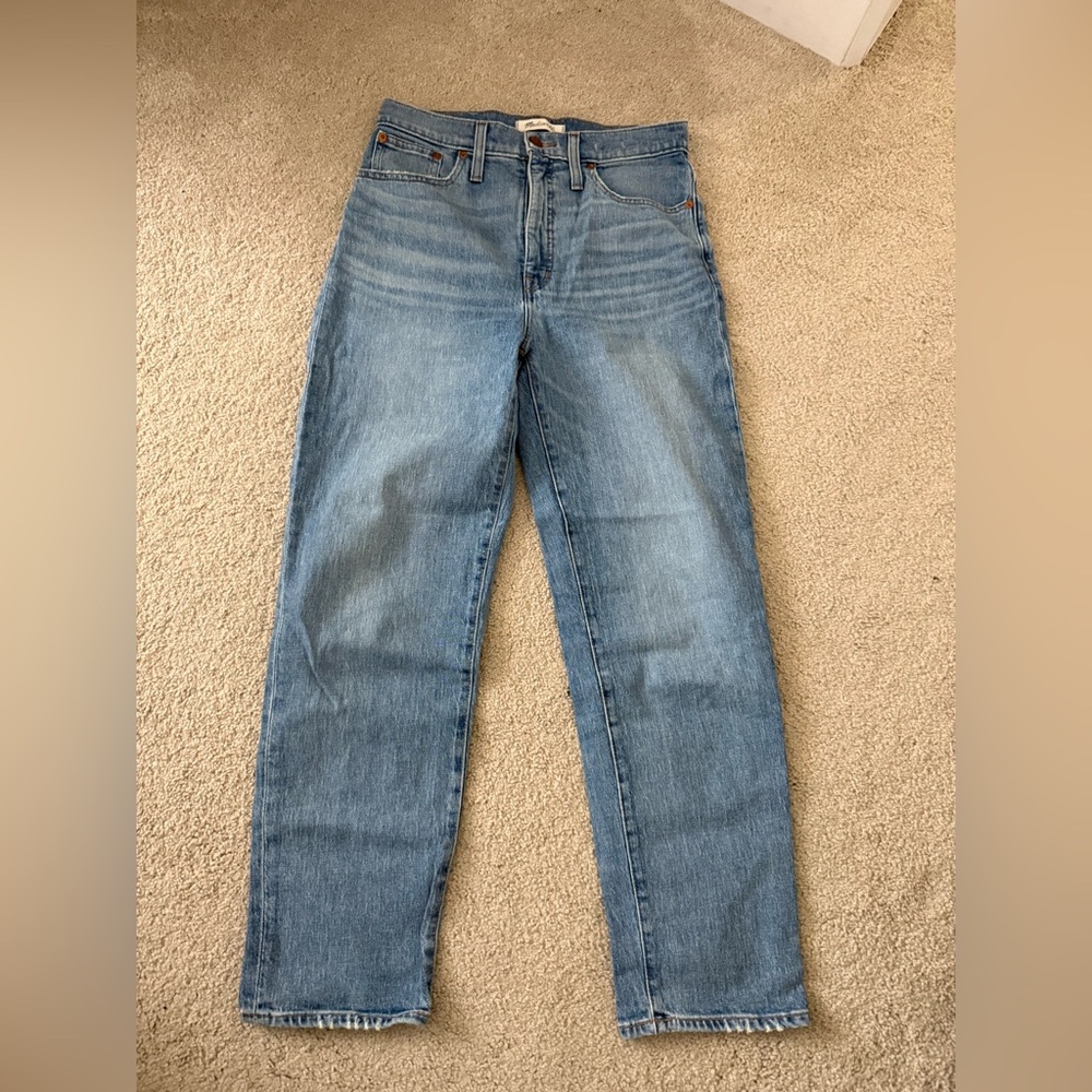 Madewell Denim Blue Straight Leg Jeans